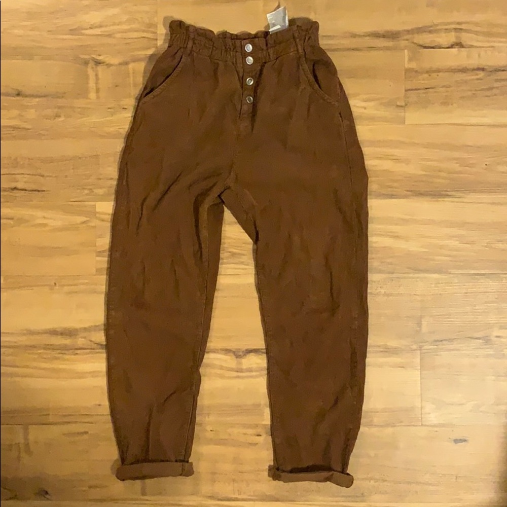 Zara corduroy cropped pants